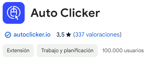 auto clicker extensión para google chrome
